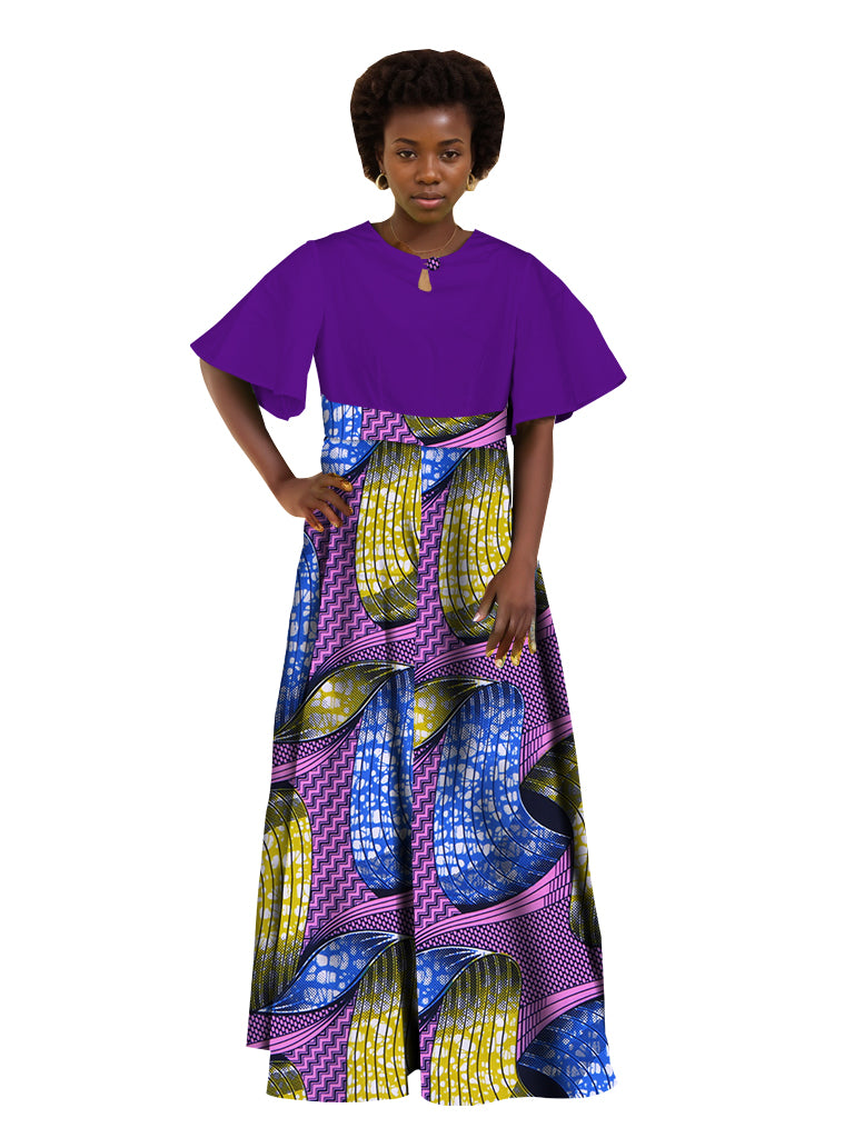 Plus Size African Women Party Dresses Graceful Lady Print Clothing WY5564