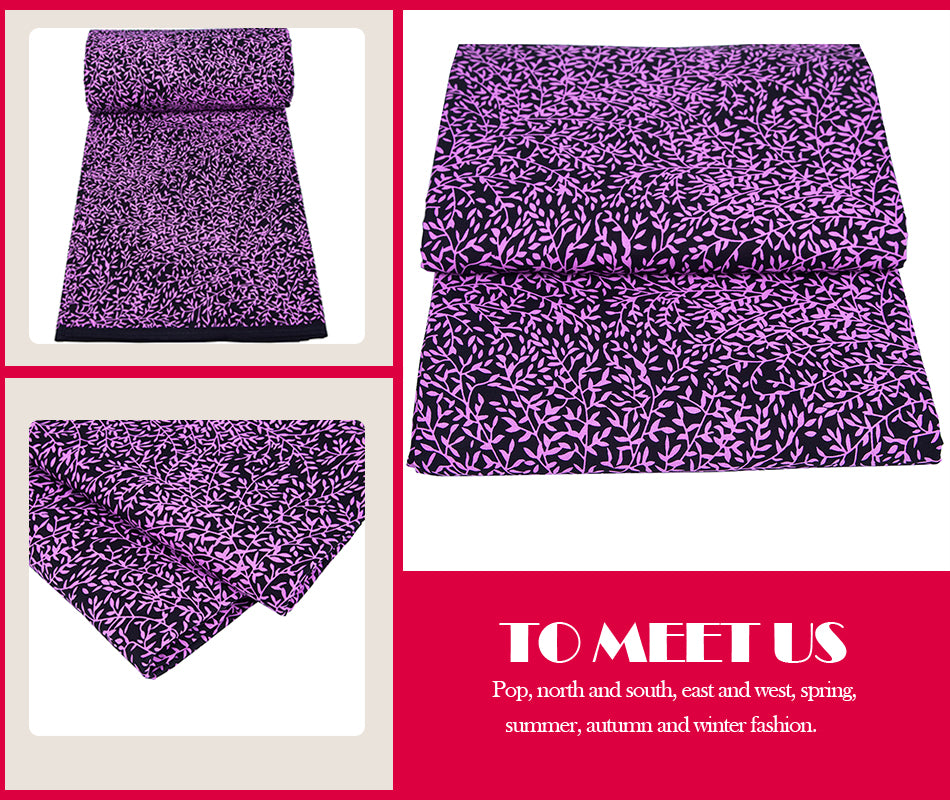 6 Yards Cotton African Fabric 24FS1553