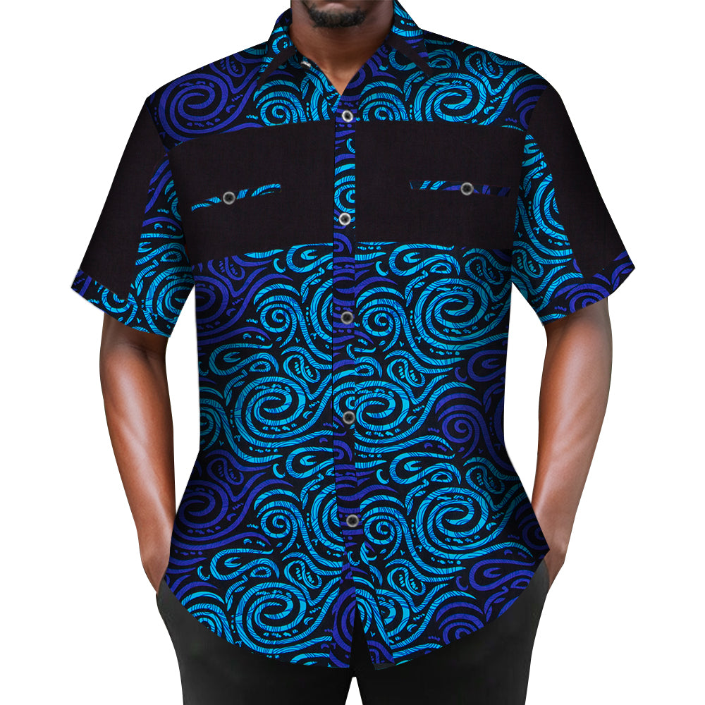 African Men Short Shirt WYN302
