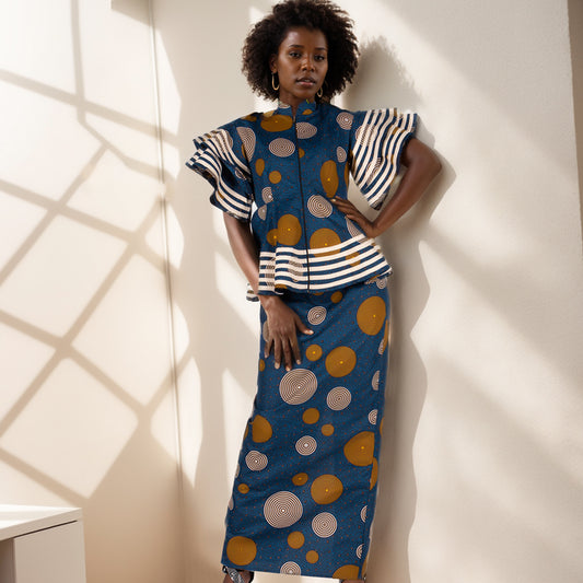 African dress for women African print tops and maxi dresses WY4864