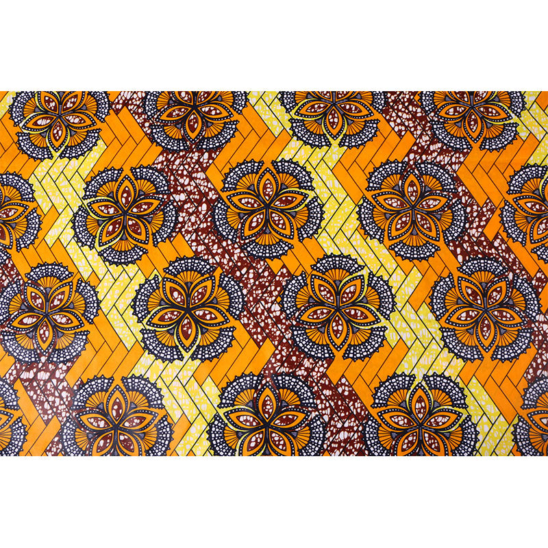 6 Yards Cotton African Fabric 24FS1206