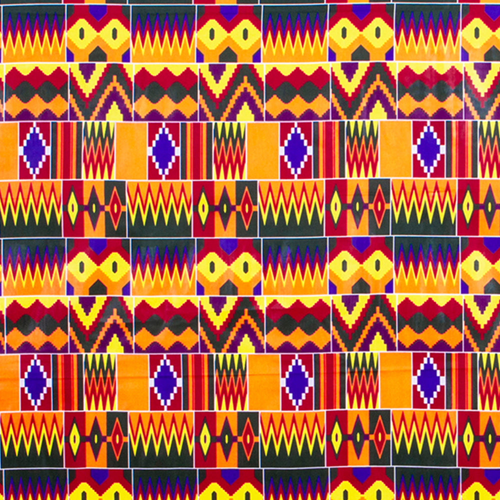 6 Yards African Wax Fabrics Cotton Ankara Kente Print Fabric for Party Dress