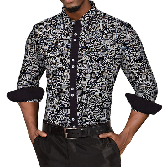 African Men's Shirt  WYN185